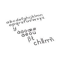 Nienhuis - Petit Alphabet Mobile : Impression Internationale - Noir