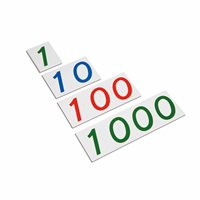 Nienhuis - Cartes numérotées en plastique - Cartes grand nombre, 1-1000