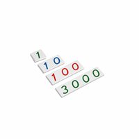 Nienhuis - Cartes numérotées en plastique - Petites cartes numérotées, 1-3000