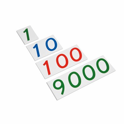 Nienhuis - Plastic Number Cards - Large Number Cards, 1-9000