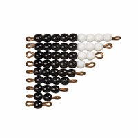 Nienhuis - Black And White Bead Stairs - Individual Beads Glass: 1 Set