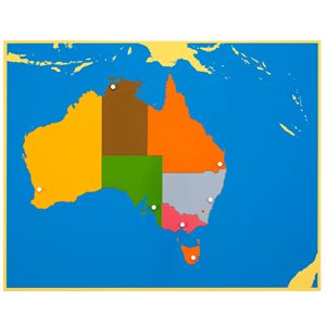 Carte puzzle : Australie