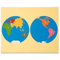 Nienhuis - Puzzle Map: World Parts - Asia View