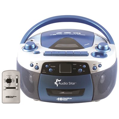 Portable CD / Cassette Player with USB Recording / Playback