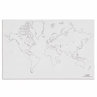 Nienhuis - World: Outline - Pack of 50