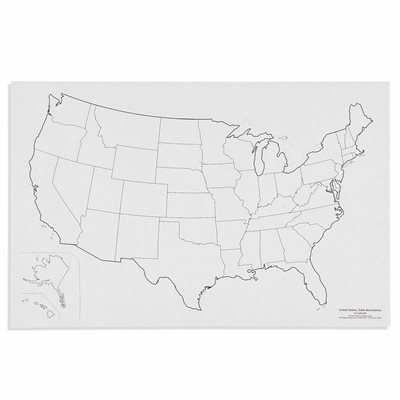 United States: State Boundaries - Pack of 50