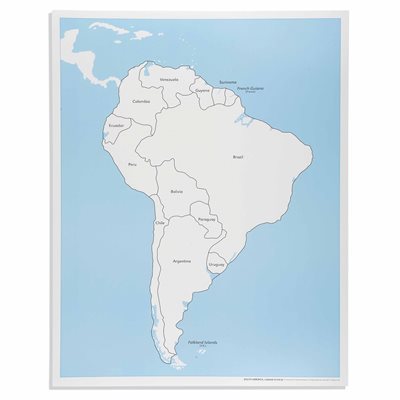 Nienhuis - South America Control Map: Labeled