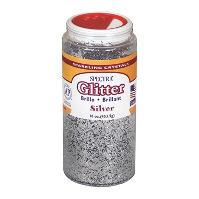 Glitter - 1 lb. Jar - Silver