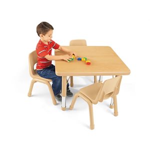 30" X 30" Heavy-Duty Adjustable Square Table