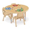 Low 30" Heavy-Duty Adjustable Round Table