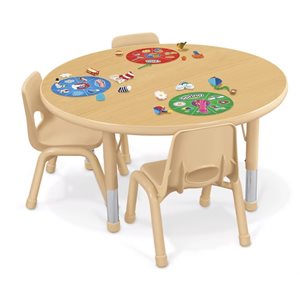 30" Heavy-Duty Adjustable Round Tables