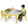 Table ronde ajustable Kids Colours™ de 48 po - Jaune