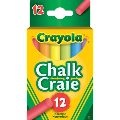 Crayola Craie-Couleur-12 Bâtons