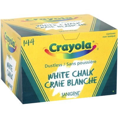 Crayola Craie-Blanc-144 Bâtons