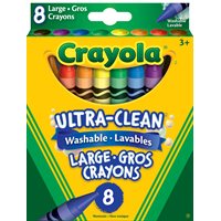 Crayola® Washable Crayons Large 8 Count - Single Box
