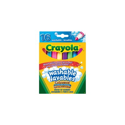 Crayola Markers-16 Pk-Broad Tip - Dozen