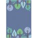  KIDSoft Tapis d'arbres tranquilles- Bleu 4' x 6'