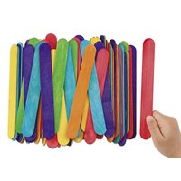 Coloured Jumbo Craftsticks - Pack of 100