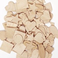 Wooden Shapes 350 Pieces