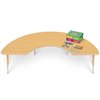 36" X 72" Natural Adjustable Group Table