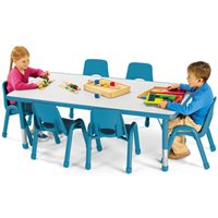 30" X 36" Rectangular Kids Colours™ Table - Blue