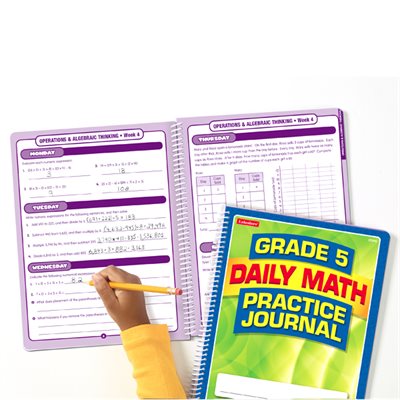 Daily Math Practice Journal - Gr. 5-Each