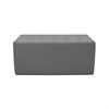 Tufted Rectangle Ottoman 16"H - Grey