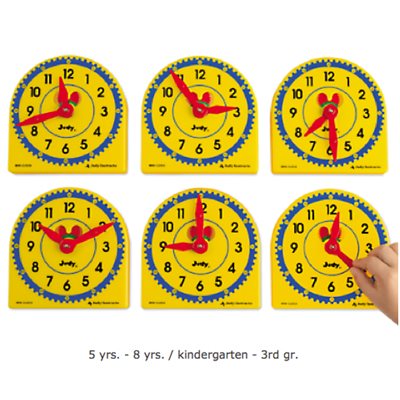 Student Gear Clocks-Set of 6
