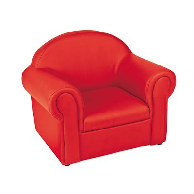 Easy-Clean Comfy Chair - Red