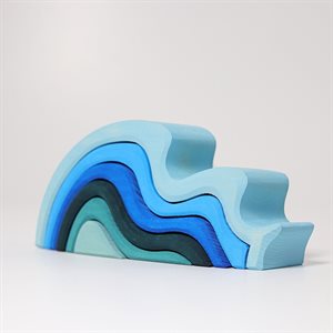 Medium Water Waves - Medium - Blue - 6pcs