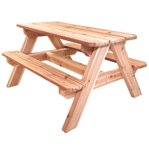 Cedar Rectangular Picnic Table  