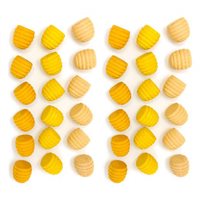 Wood Mandala Mini Honeycombs - 36 Pieces