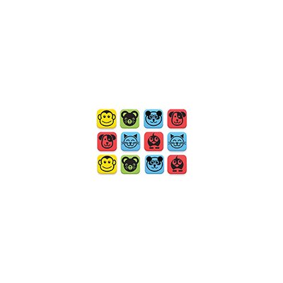 Magnetic Whiteboard Student Erasers - Animals Set of 12