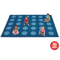 A Spot for Everyone - Classroom Carpet For 30- Blue