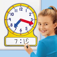 Horloge d'enseignement magnétique Wintergreen