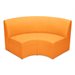 Flex-Space Lounge & Learn Curved Couch-Orange