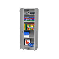 Flex-Space Locking Storage Cabinet-Grey