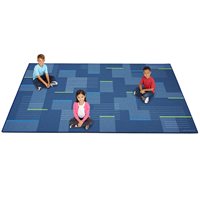 Flex-Space Blue Designer Accents Carpet-9x12