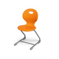 Chaise en porte-à-faux ergonomique Flex-Space, 15,5", orange
