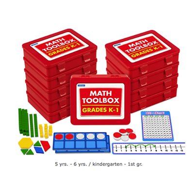 Math Manipulative Toolbox- K-Gr.1- Set of 10