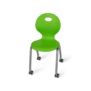 Flex-Space 15.5" Ergo Glide Mobile Chairs - Green