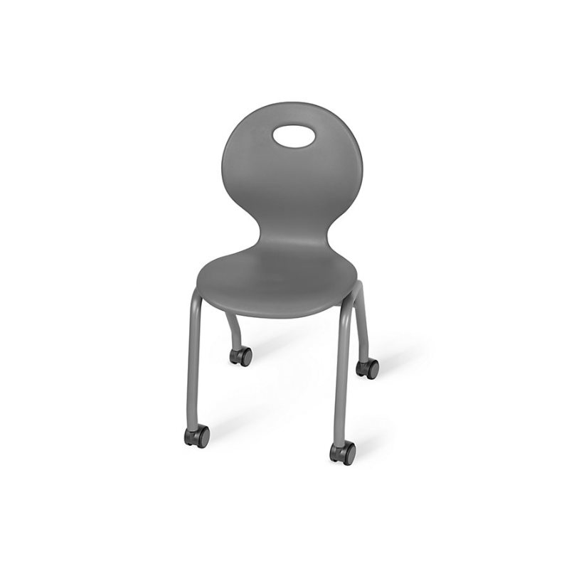 Flex-Space 15.5" Ergo Glide Mobile Chairs - Grey