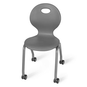 Flex-Space 15.5" Ergo Glide Mobile Chairs - Grey