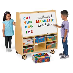 Flex-Space Jr.® Mobile Double-Sided Magnetic Write & Wipe Activity  Centre