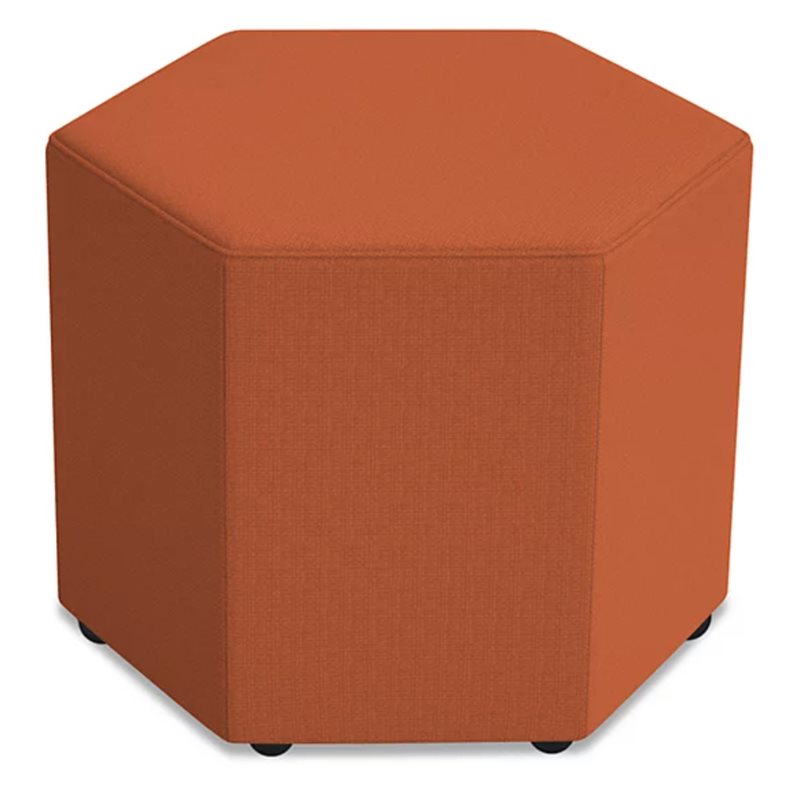 Siège de salon hexagonal mobile Flex-Space™ Engage - Orange automne