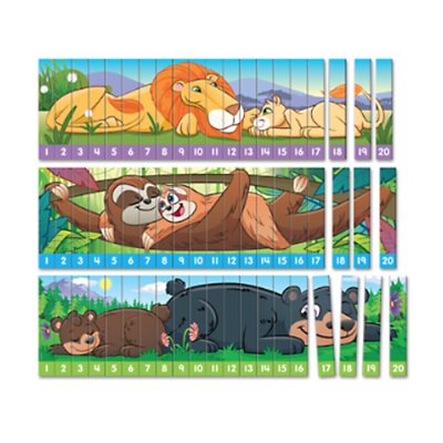 Number Sequencing Puzzles 1-20-Set of 3
