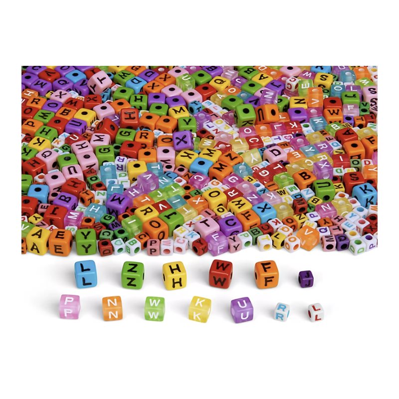 Alphabet Collage Beads