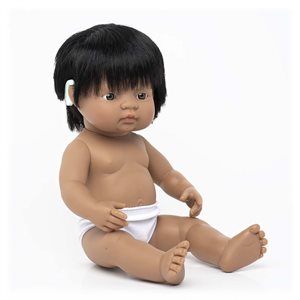 15" Baby Doll Boy with Hearing Aid One*