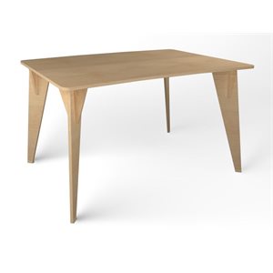 Natural Pod™ Gather - Table - Courbe en croissant - Pied trépied en érable fusion - 60"L x 47"P x 36"H