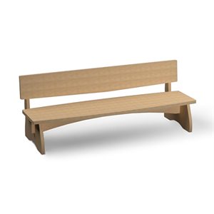 Natural Pod™ Share - Bench - with Back - 44 ''W x 12 ''D x 08 ''H